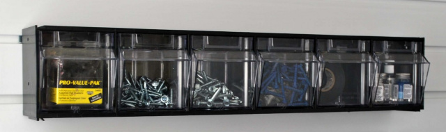 Tip Out Storage Bins - 6 Compartment - 23-5/8"W